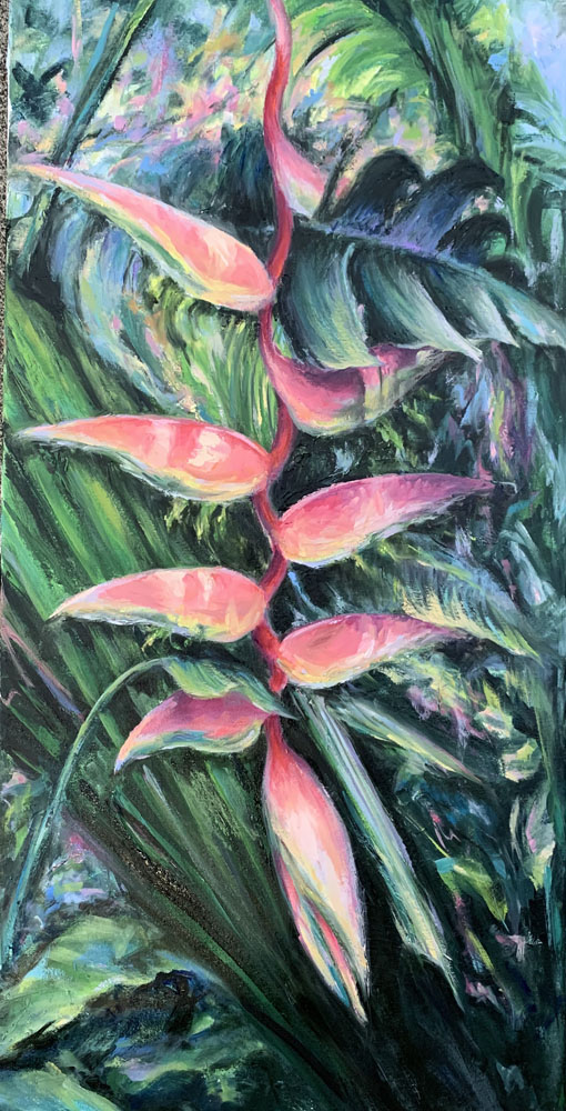 Sexy Pink Heliconia by Kelley Fitzgerald
