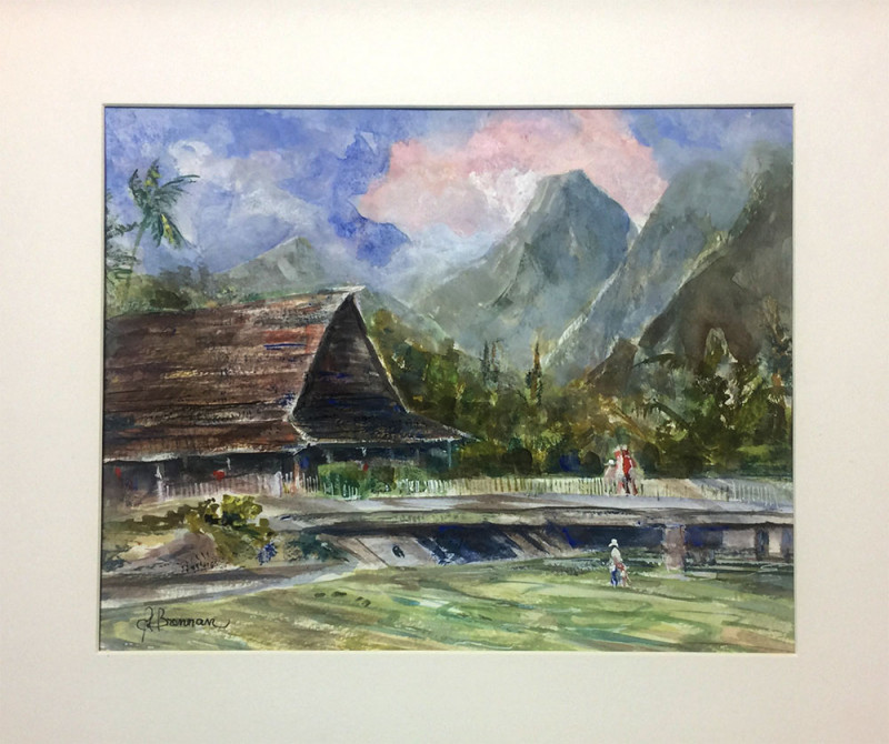 Kailua Beach View of Bridge & Mountain Kailua Beach View of Bridge & Mountain by Edward Brennan