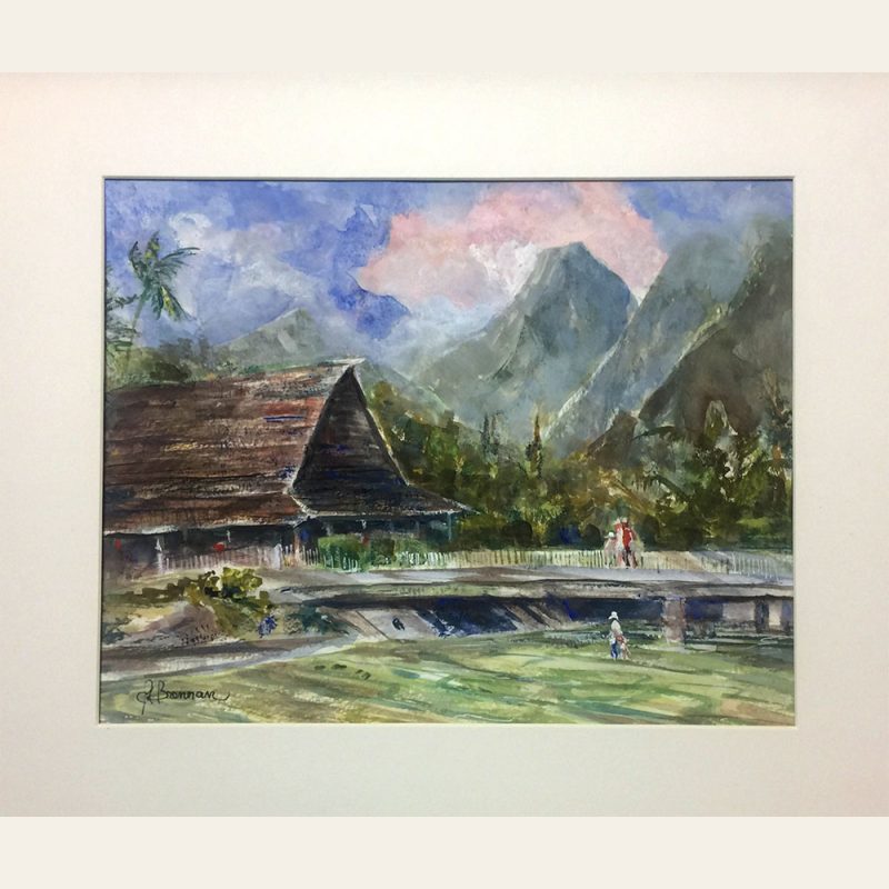 Kailua Beach View of Bridge & Mountain Kailua Beach View of Bridge & Mountain by Edward Brennan