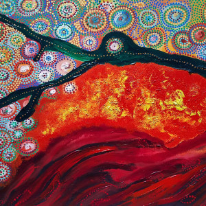 Aboriginal Maelstrom by Frank Oliva