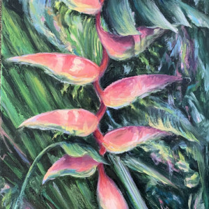Sexy Pink Heliconia by Kelley Fitzgerald