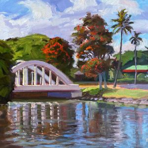 Haleiwa Rainbow Bridge by Lynne Boyer