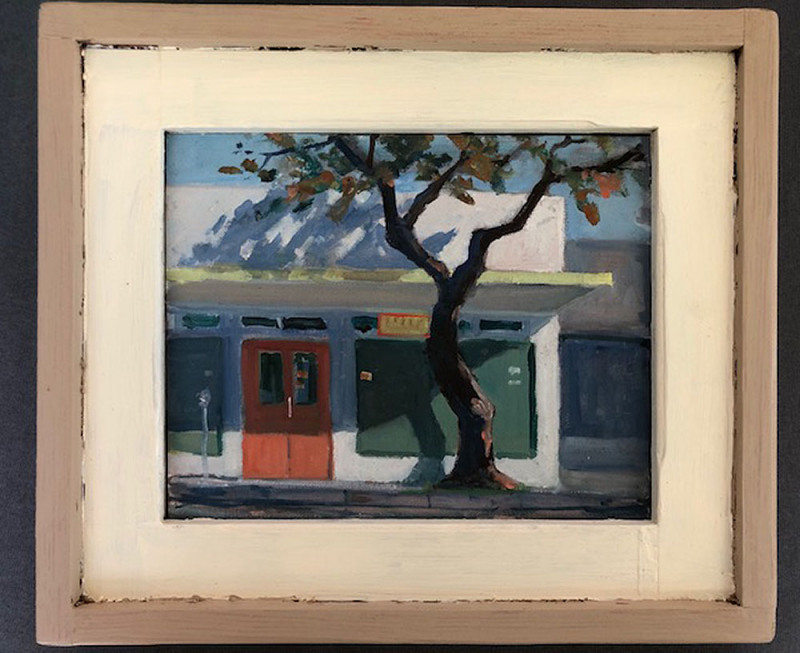 Red Door, framed Red Door by Spencer Chang, framed