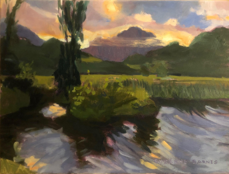 Dusk at Kawainui Marsh Dusk at Kawainui Marsh by Suzanne Barnes