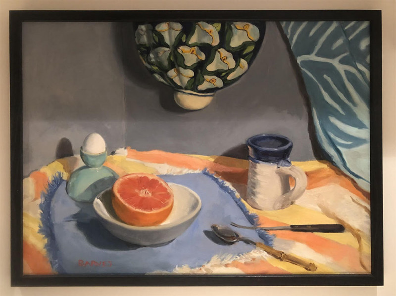 Pink Grapefruit, framed Pink Grapefruit by Suzanne Barnes