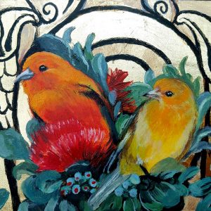 Illuminated 'Akepa by Wendy Roberts